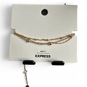 Express Gold Double Chain Anklet
